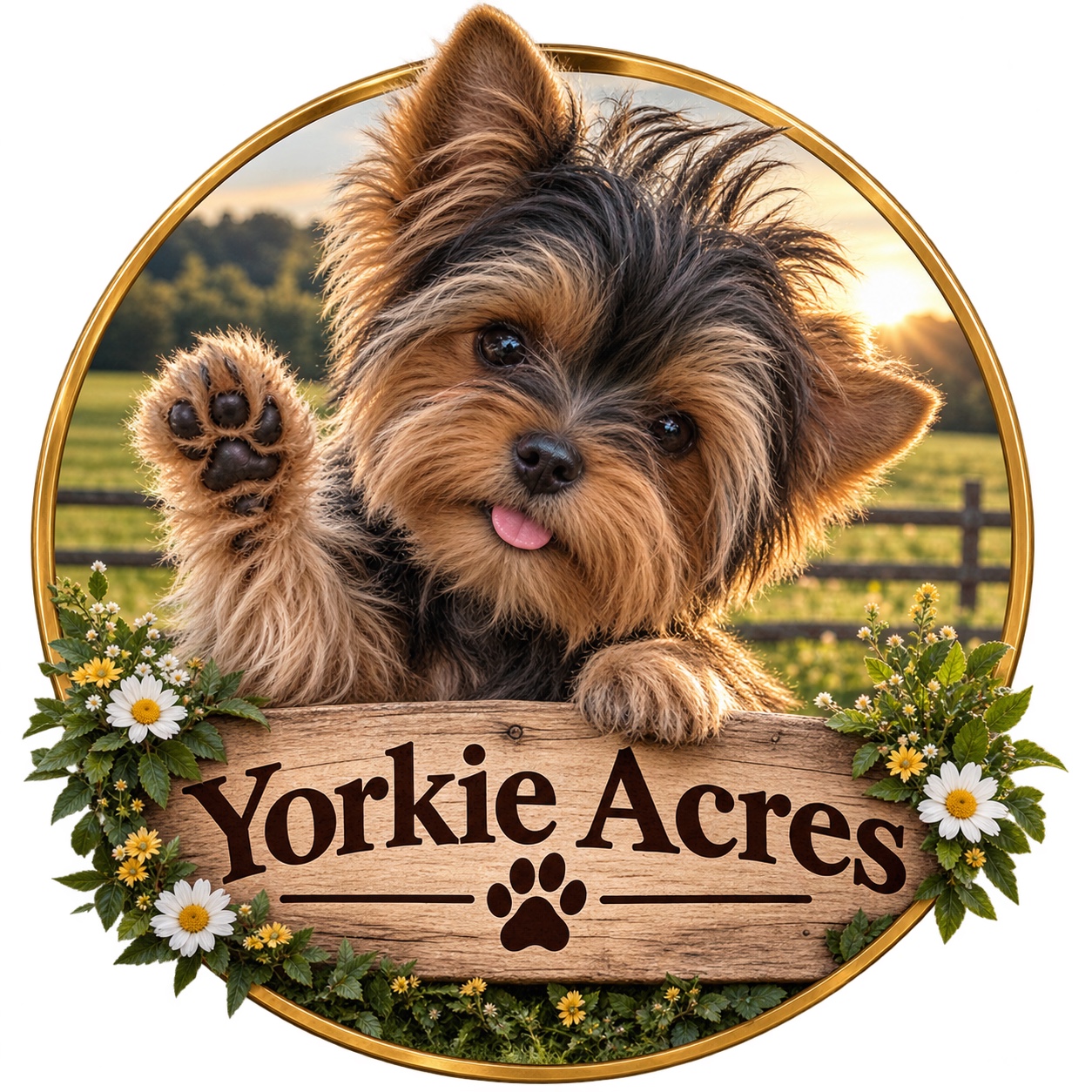 Yorkie Acres logo